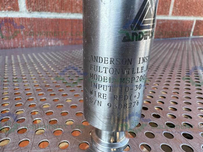 Used Anderson Instrument MSP200-A2 Sensor Transducer 10-30 VDC, 0-30 PSI