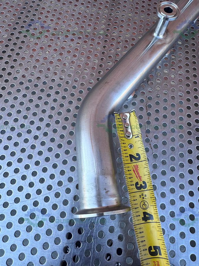 Used Stainless Steel Manifold 1.5" Sanitary Fitting w/ 8 Ports 1/2" Sanitary Fitting