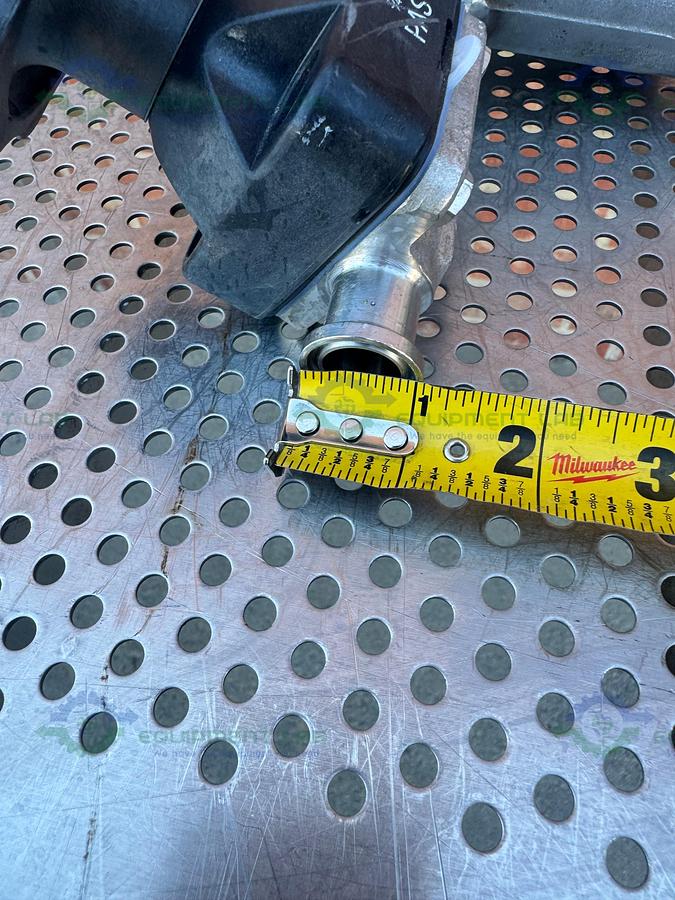 Used 2- ITT Pure Flo  RA25MAX Diaphragm Valve w/ 1 1/2" to 3/4" Sanitary Fitting