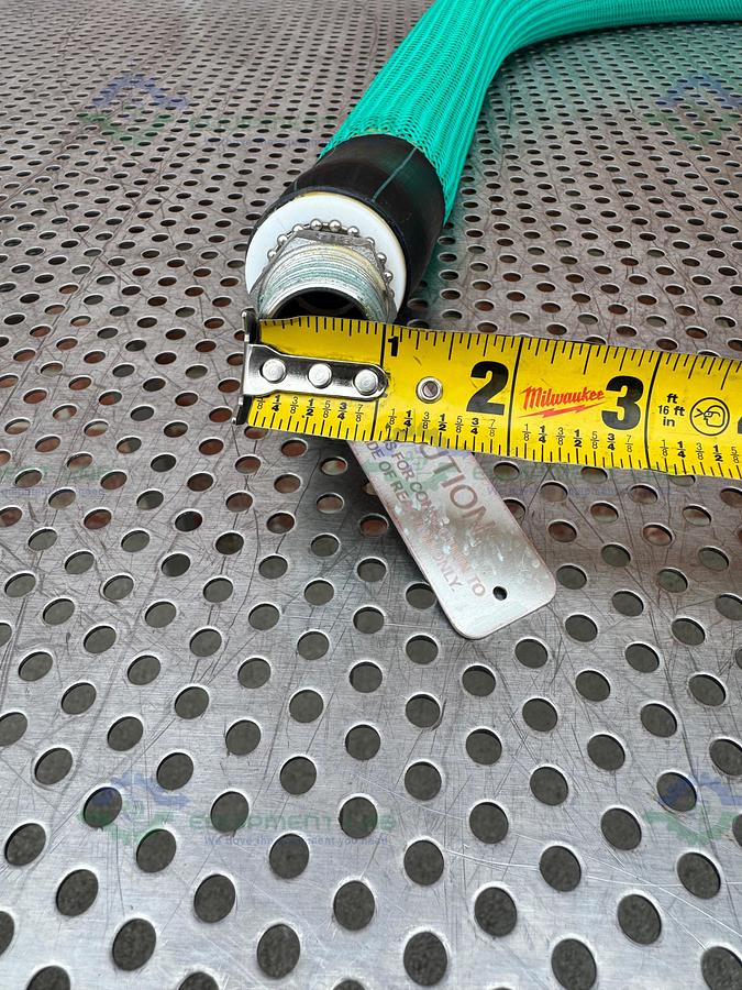 Used Huber Insulated Chiller Hose 48" w/ 1" Threaded Fitting to KF40