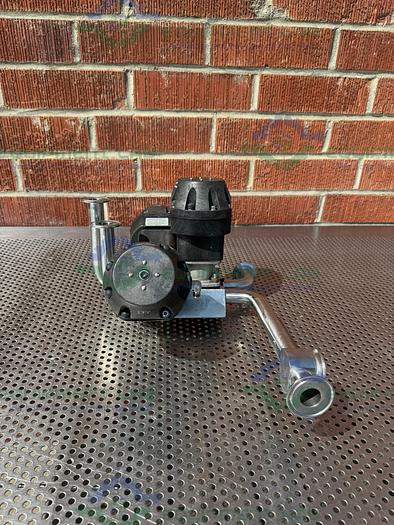 Used 3 ITT Pure Flo Advantage Stainless Steel Diaphragm Valve w/ 1" Sanitary Fittings