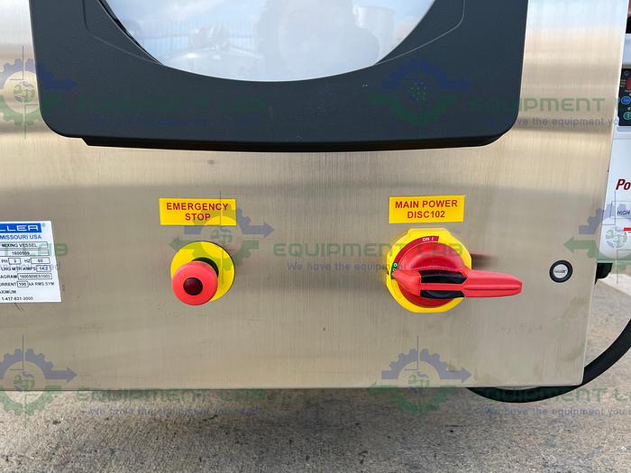 Used Paul Mueller  47-59 Liter Stainless Steel Jacketed Mixing Tank w/Scrape Agitation