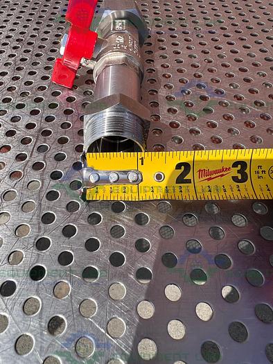 Chemglass Stainless Steel Ball Valve Male to Female 1/2"
