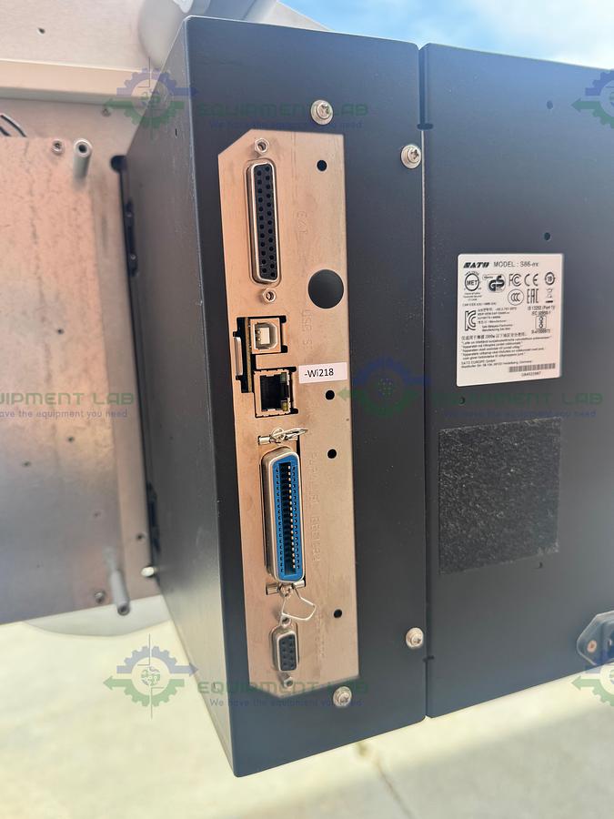 Used Sato S86-EX Print Engine w/ AL Tech Alcode Print and Apply Labelling Machine