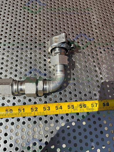 Used Huber  Insulated Chiller Hose 54" w/ Dixon FS-8VF8-SS 1" Quick Disconnect