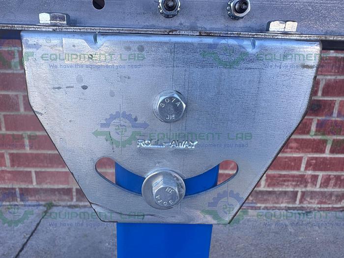 Used Roll-Away Heavy Duty Roller Conveyor 10' x 18" w/ Adjustable Legs