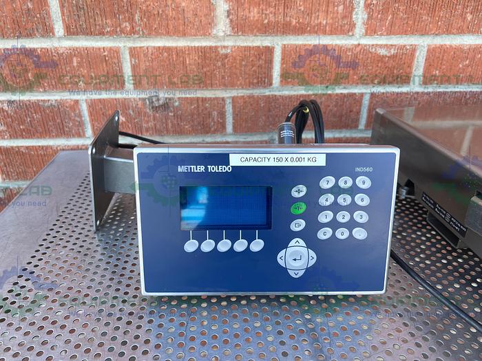 Used Mettler Toledo  KCC150S  Stainless Steel Bench Scale 300 Lb Capacity 23" x 31"