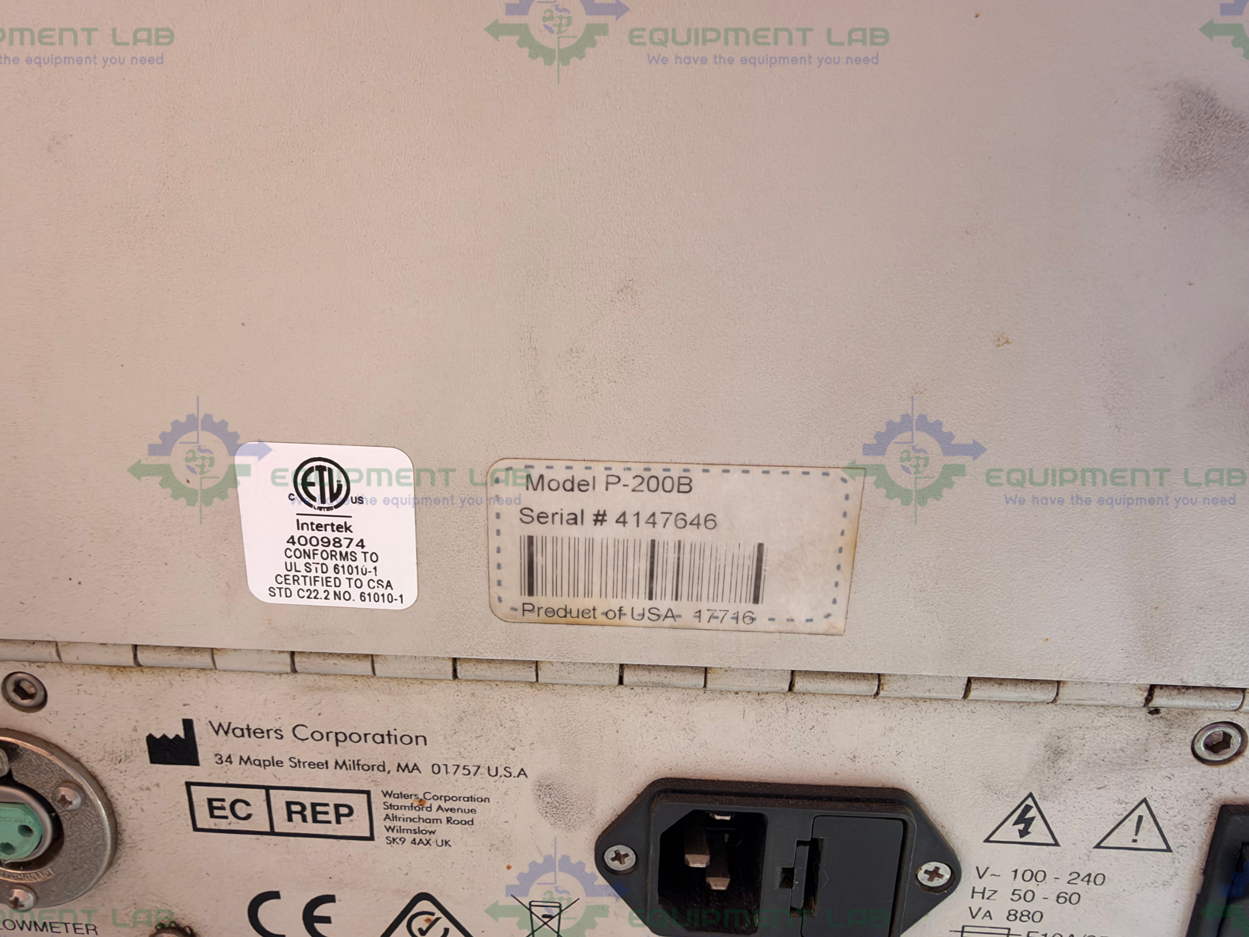  for parts or not working Waters Bio-Botanical Extraction System w/ Waters P-200B Pump
