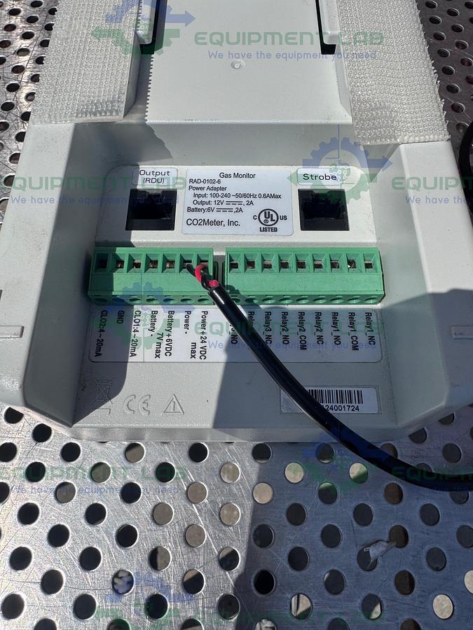Used CO2 Meter Inc RAD-0102-6 CO2 Monitor and Controller 100-240V