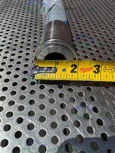 Used Alfa Laval PCS25 ELAFLEX Universal Hose Polypal Clean 60" w/ 1" Sanitary Fitting