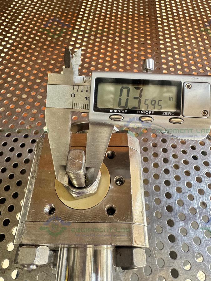 Used A&N Corporation Stainless Steel Ball Valve w/ KF40 Vacuum Fitting