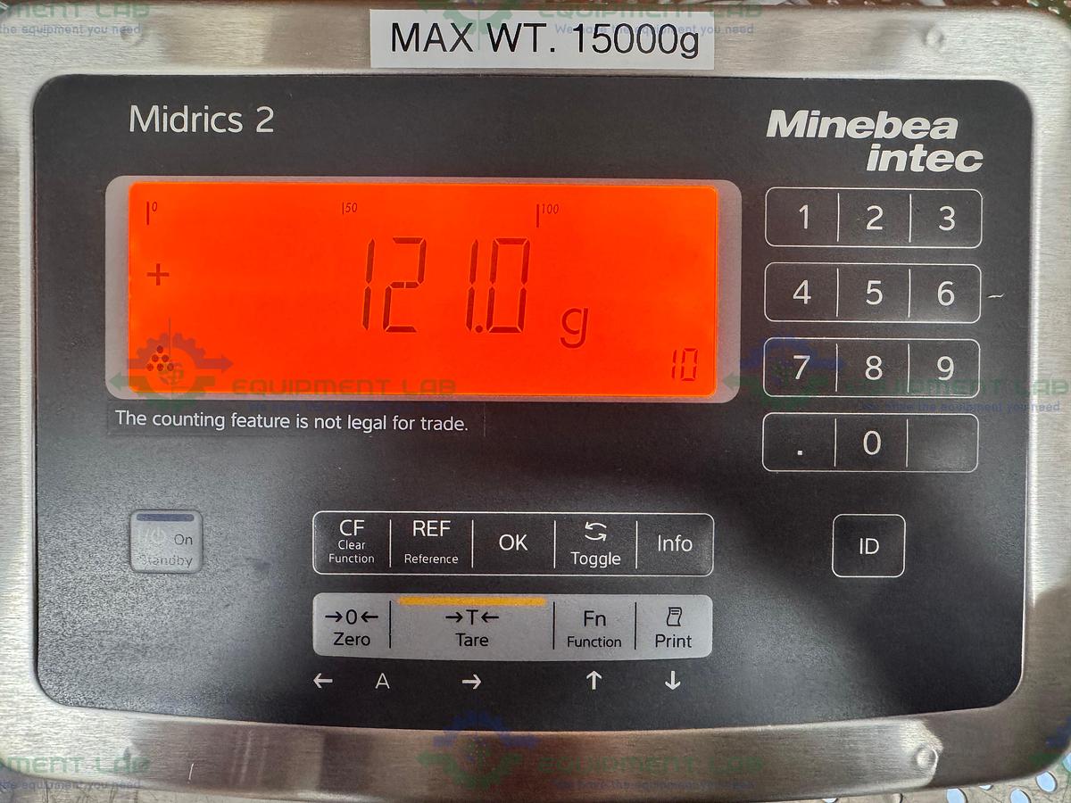 Used Minebea Intec CAPS1U-20CC-LU Stainless Steel Scale 10x10 w/ MIS2UR-V2, 30 LBS