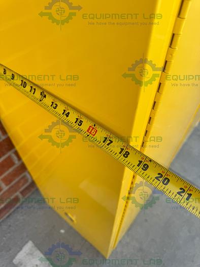 Used JustRite 45 Gallon Flammable Liquid Storage Cabinet w/ Soft Close Doors, Key