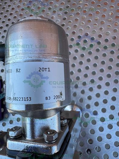 Used Lot of 3 - Gemu 9650 8Z 20T1 4-Way Diaphragm Valve w/ 1/2" Sanitary Fitting