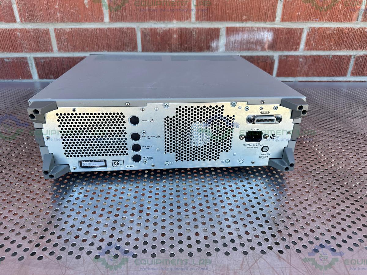Used HP Hewlett Packard 8114A High Power Pulse Generator 100V / 2A