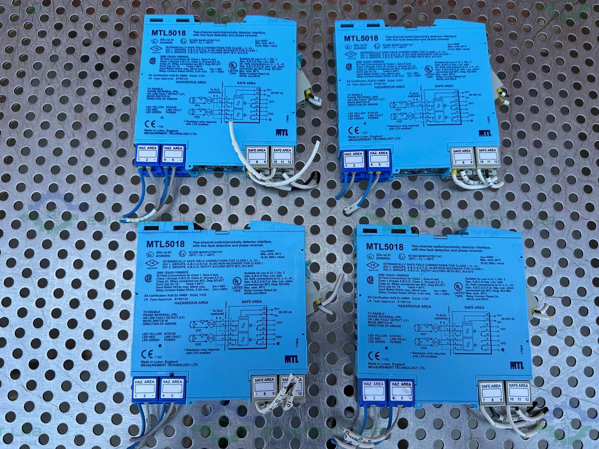 Used Measurement Technology MTL5018 Two Channel Switch Proximity Detector Interface