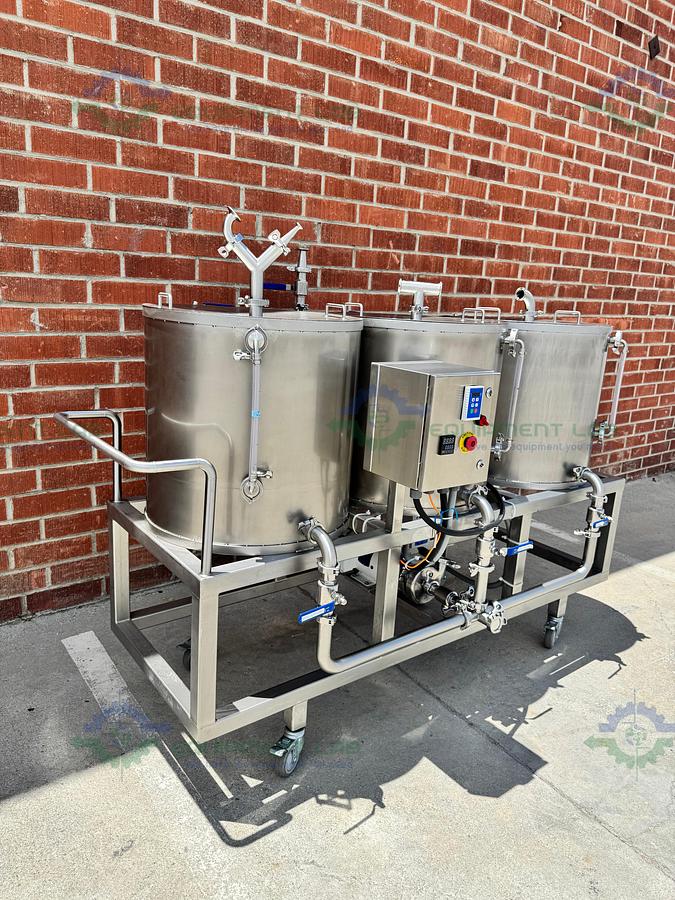 Used Stainless Steel 3 Stage Tank Transfer System w/ 1 HP Pump, VFD