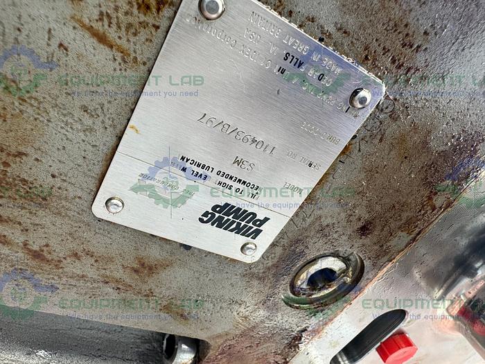 Used Viking S3M Bi Rotor Rotary Lobe Pump w/ 10 HP Motor, Millipore Controller