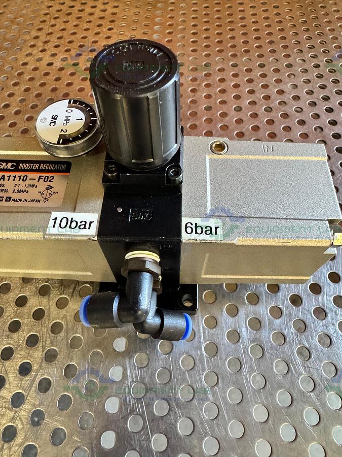 Used SMC EVBA1110-F02  Pneumatic Booster Regulator / Booster Cylinder  0.1-1.0 MPa