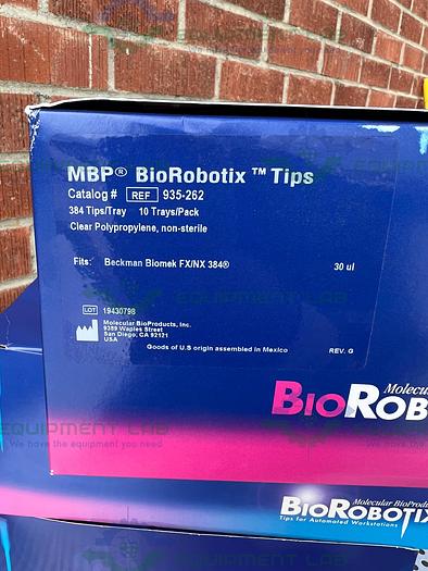 Used MBP BioRobotix  935-262  Automation / Pipette Tips 30 uL