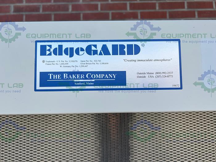 Used Baker  EdgeGARD EG-6320 Horizontal Laminar Flow Clean Bench Hood 6Ft, 115V