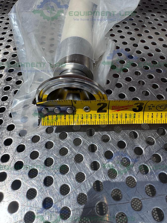 Used Saint Gobain 94" Silicone Hose w/ 3/4" to 1 1/2 Sanitary Fitting