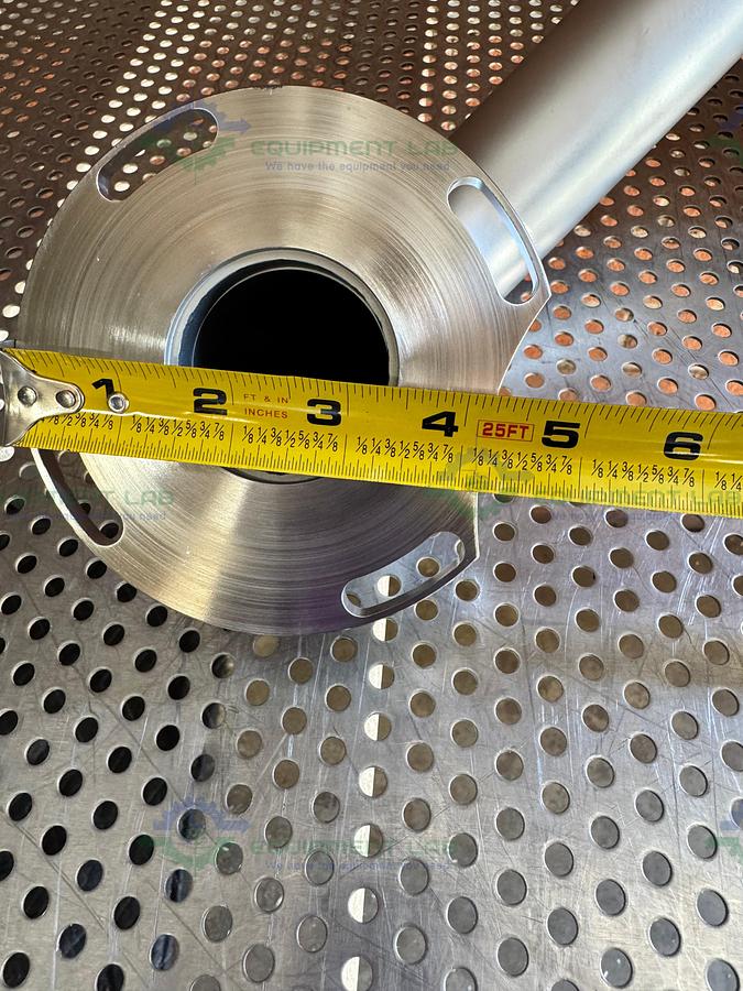 Used Stainless Steel Vacuum Pipe with 5" Flange to KF50