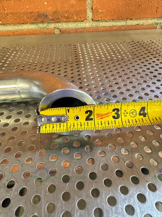 Used Stainless Steel U-Bend Process Vacuum Pipe w/ KF 40