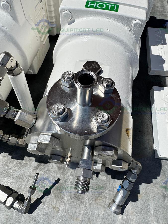 Used Lewa LDD2 Duplex Hydraulic Diaphragm Metering Pump w/ Baldor 5 HP Motor
