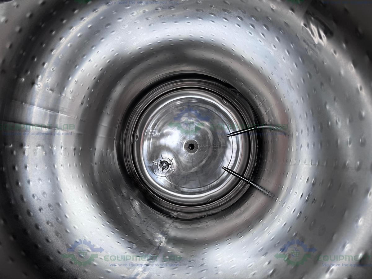 Used Feldmeier 1000 Liter SS Jacketed Reactor 50 FV PSI w/ VFD, 0.5 HP Bottom Mixer