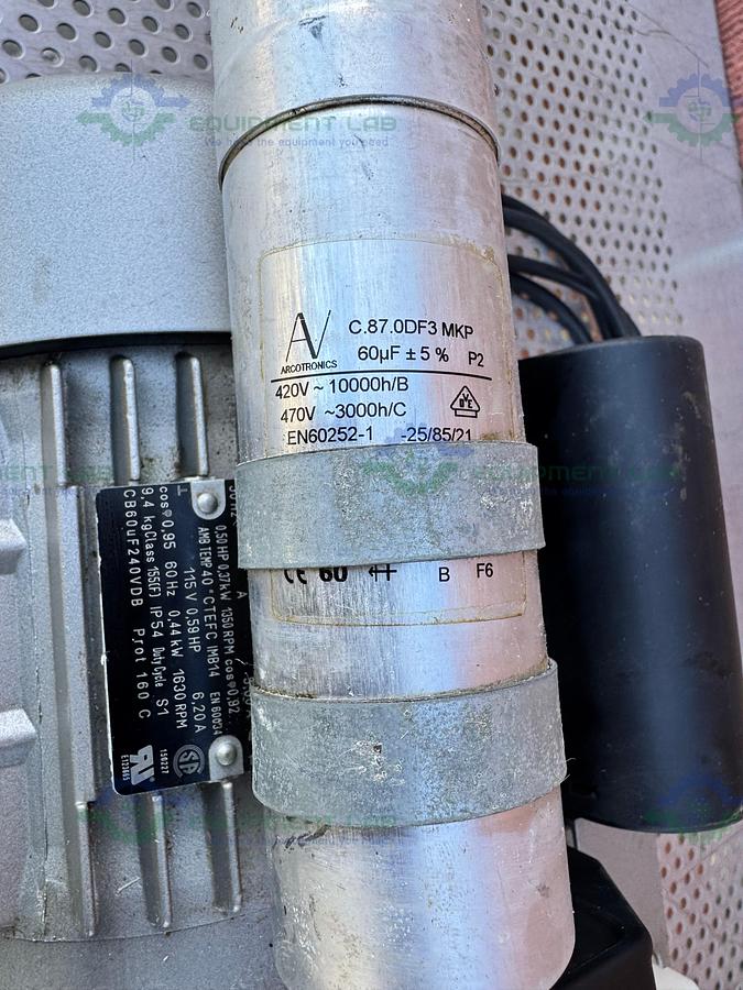 Used Welch ILMVAC 2052B-01 Dry Chemical Duty Diaphragm Pump 115V, 50/60 Hz