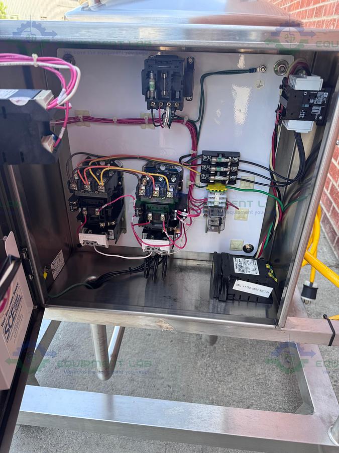 Used GEA 300 Liter Reservoir Tank w/ Fristam FPX742-205 Centrifugal Pump, Controller