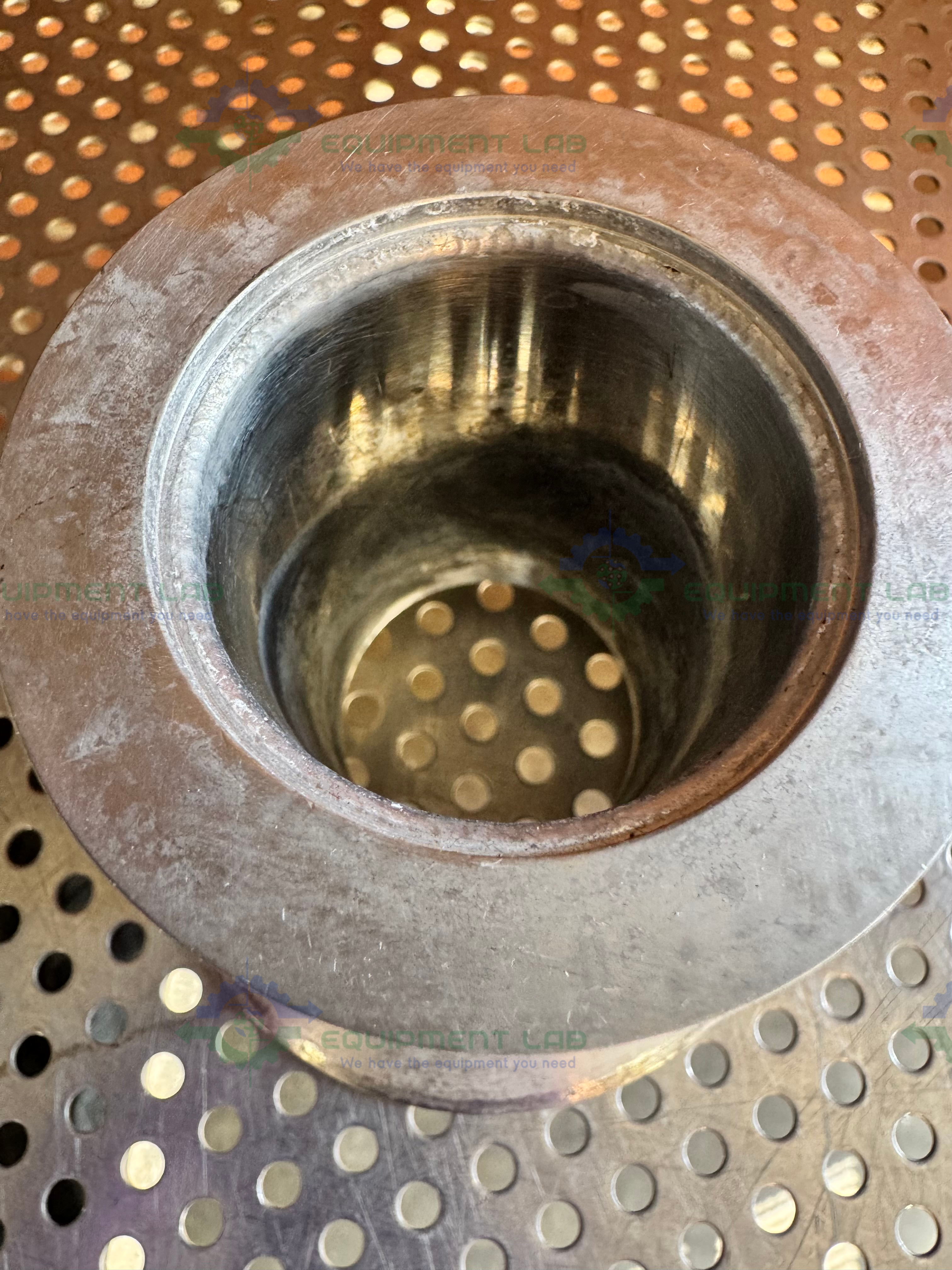 Used 1 Stainless Steel Vacuum Reducer KF 50 to 4" Sanitary Fitting