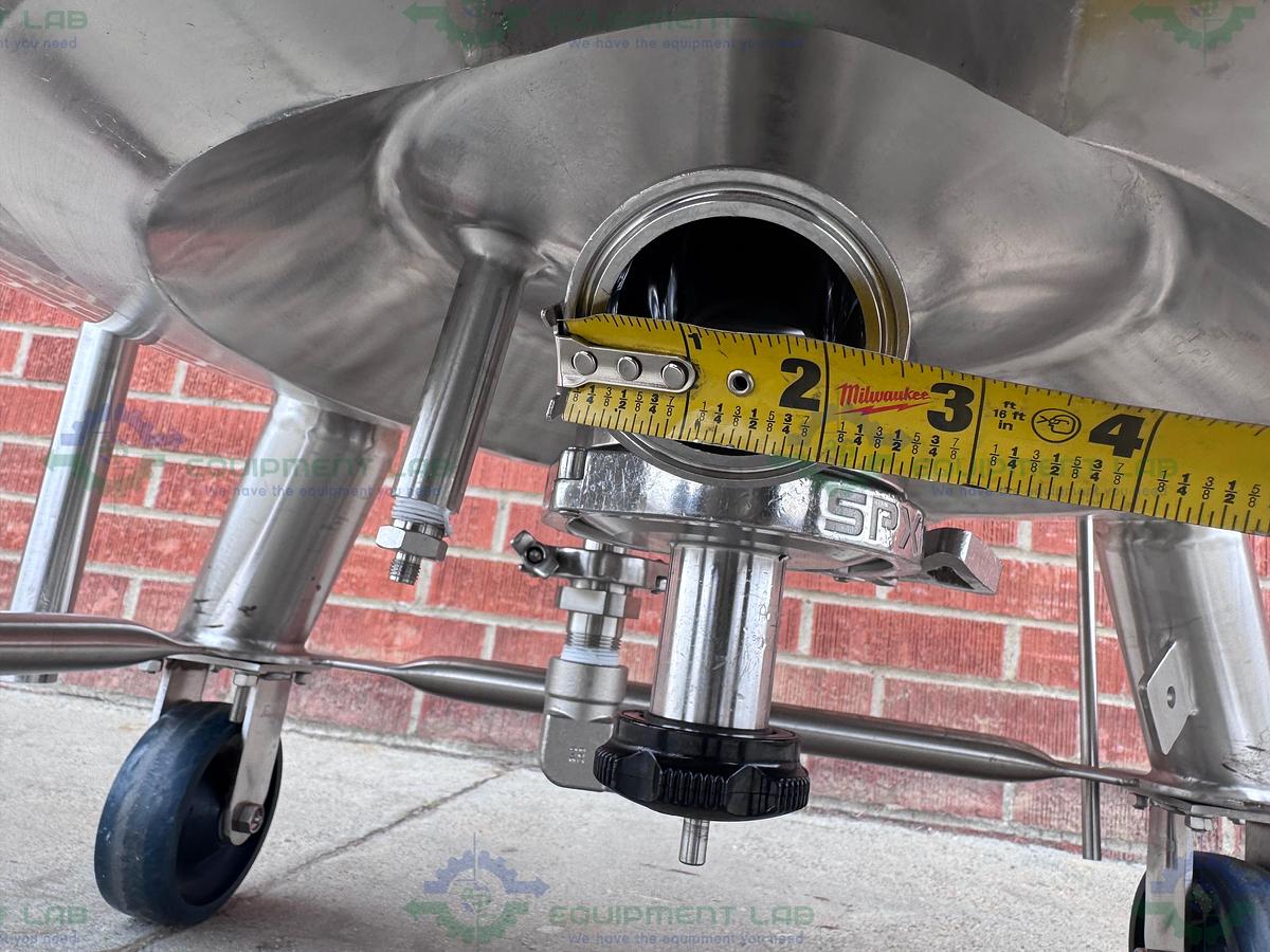 Used Feldmeier 400 Liter Stainless Steel Jacketed Reactor 100 PSI/FV w/ 3 HP Motor