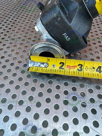 Used ITT Pure Flo Stainless Steel Diaphragm Valve w/  1" Sanitary Fittings