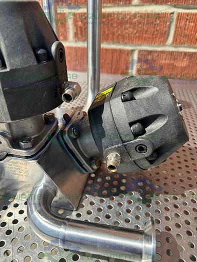 Used 3 ITT Pure Flo Advantage Stainless Steel Diaphragm Valve w/ 1" Sanitary Fittings