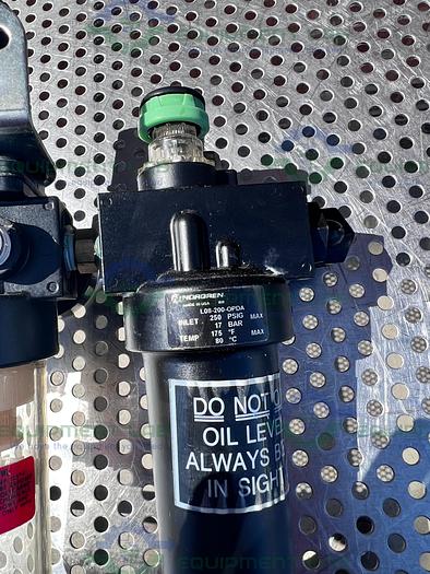 Used Norgren  B08-221-M3MA Regulator  w/ Norgren L08-200-OPDA Pneumatic Lubricator