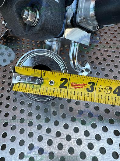 Used 4 ITT Pure Flo Stainless Steel Diaphragm Valve w/ 1/2" - 1" Sanitary Fittings