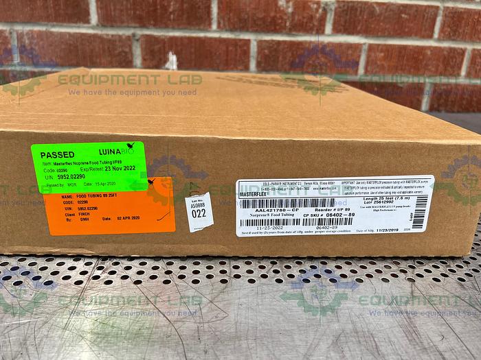 Used Masterflex I/P 89 Norprene High-Performance Precision Pump Tubing 25 Ft, 25mm