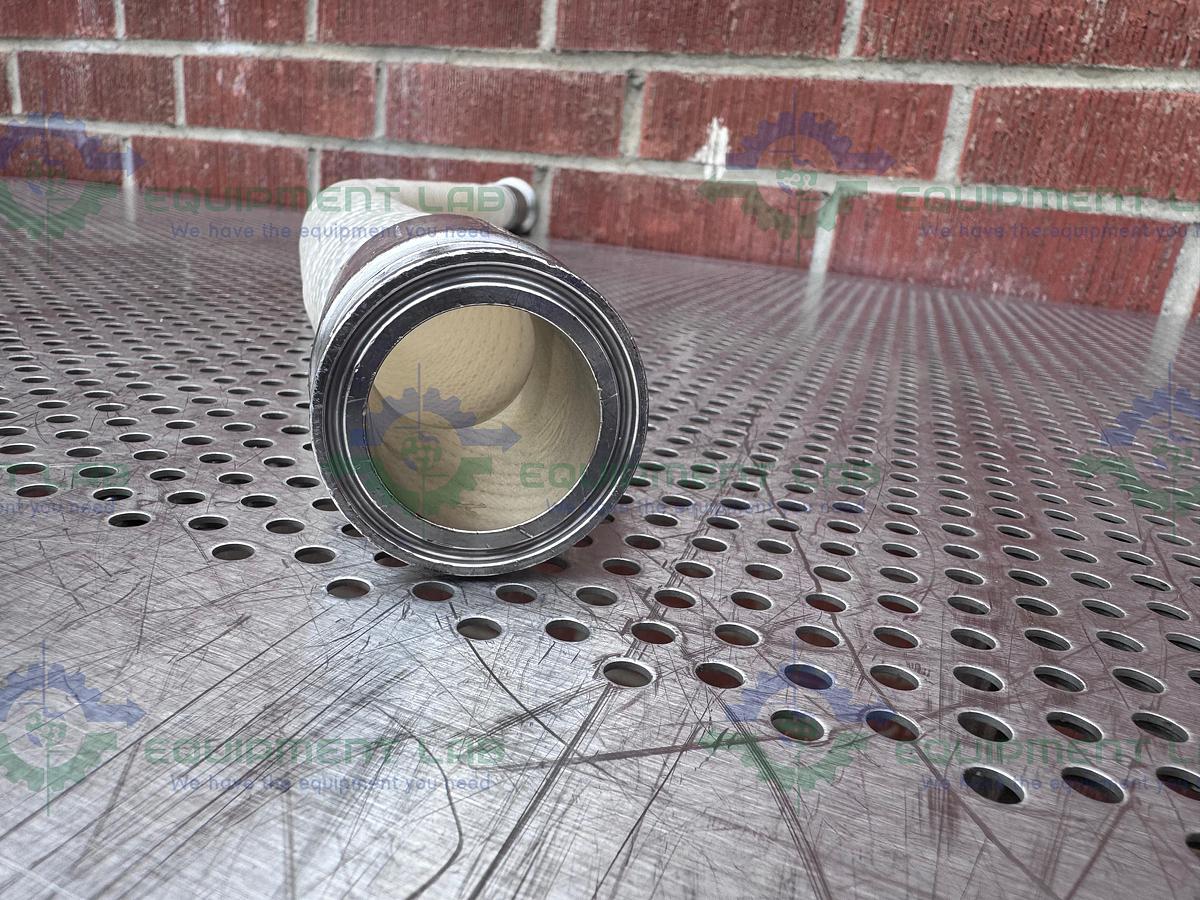 Used Unbranded 36" Flexible Silicone Hose w/ 1 1/2" Sanitary Fitting