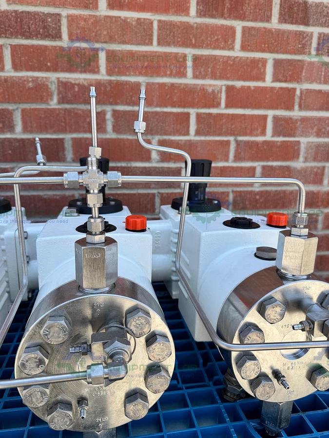 Used Lewa LDC 3 Waterlike Diaphragm Metering Pump w/ Reliance Electric 2.4 HP Motor
