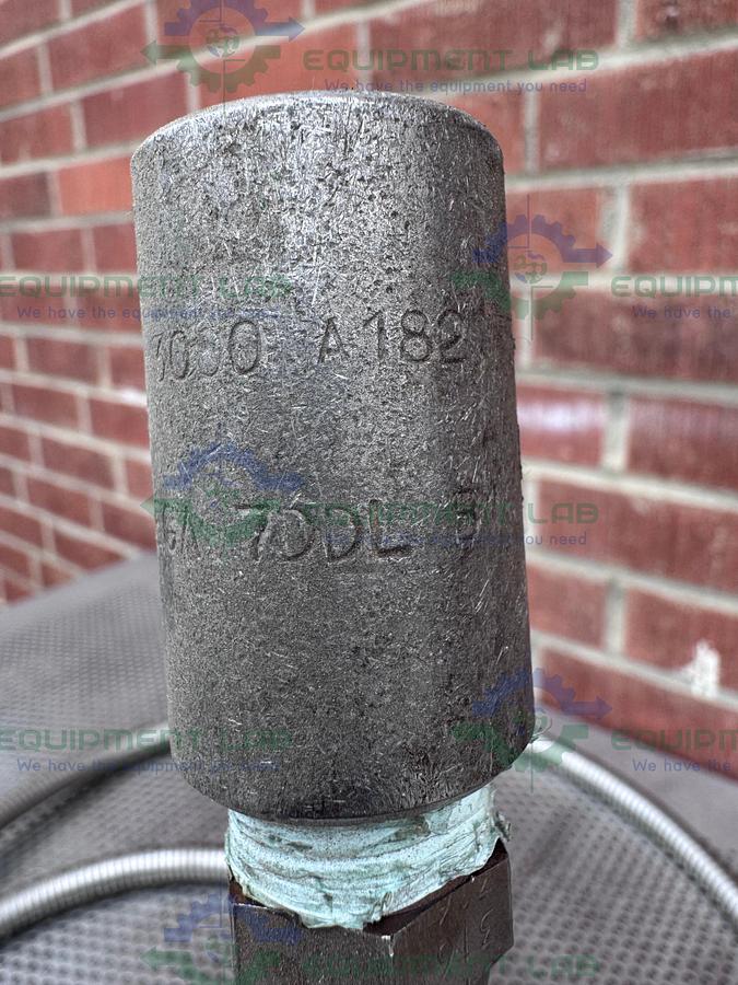 Used Unbranded 168" Stainless Steel Hose w/ Male to Female Threaded Fitting