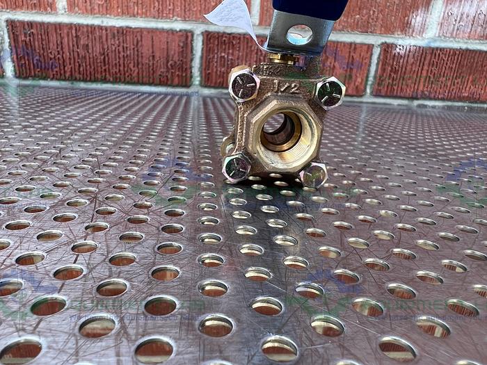 Used Nibco 595-Y-66 Bronze Ball Valve 600 CWP w/ 1/2" Threaded Fitting