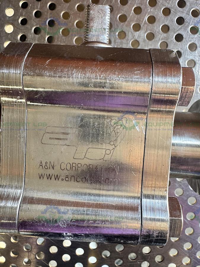Used A&N Corporation Stainless Steel Ball Valve w/ KF40 Vacuum Fitting