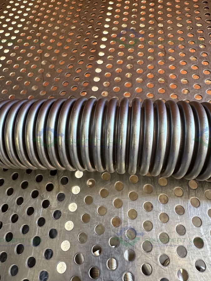Used Stainless Steel Bellows Flexible Vacuum Hose 18" w/ KF 40 Fitting