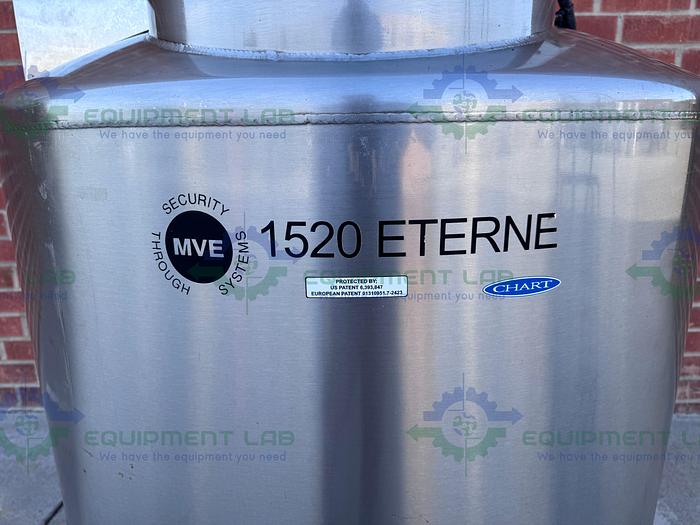 Used CHART MVE 1520 ETERNE F Series Liquid Nitrogen Cryogenic Storage Tank