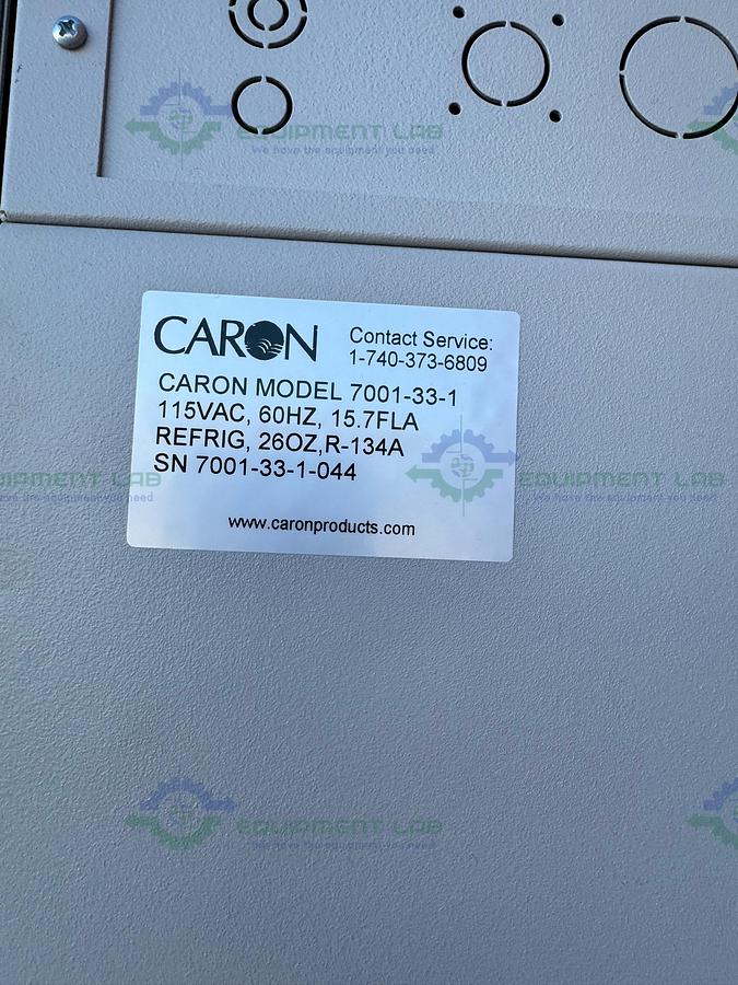 Used Caron 7001-33-1 Reach In Refrigerated Incubator  5 to +70°C, 33 Cu, Ft, 115 V