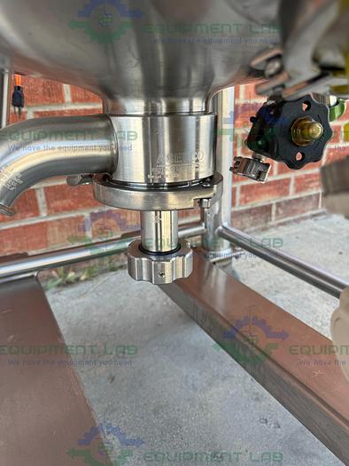 Used Pure Flo Precision 150 L Stainless Steel Jacketed Reactor 45 PSI w/ 0.5 HP Mixer