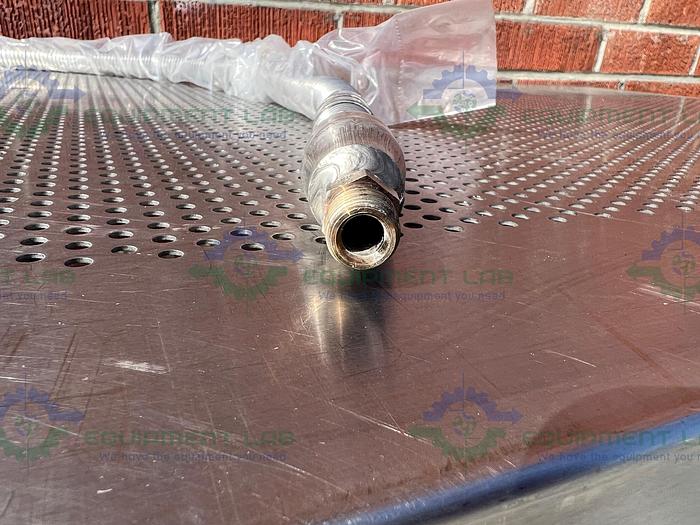 Stainless Steel Flexible Hose 72" w/ 1" Female to 1/2" Male Threaded Fitting