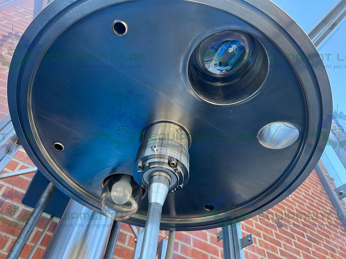 Used Ross M 40 Stainless Steel Single Shaft Mixer w/ Two 40 Gallon Tanks